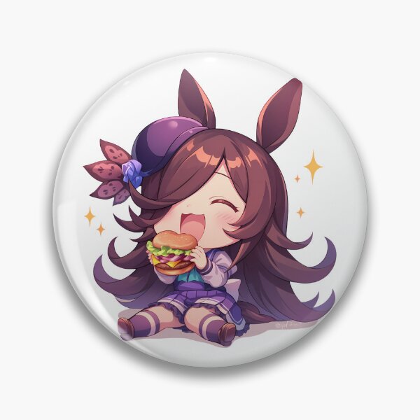 Item preview, Rice Shower Uma Musume Chibi Burger Horse Girl Kawaii Joy designed and sold by earlobejerk.