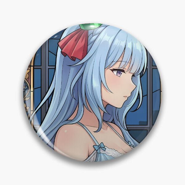 Item preview, Mejiro Ardan Uma Musume Elegant Blue Stained Glass Horse Girl designed and sold by mildaclairmo.