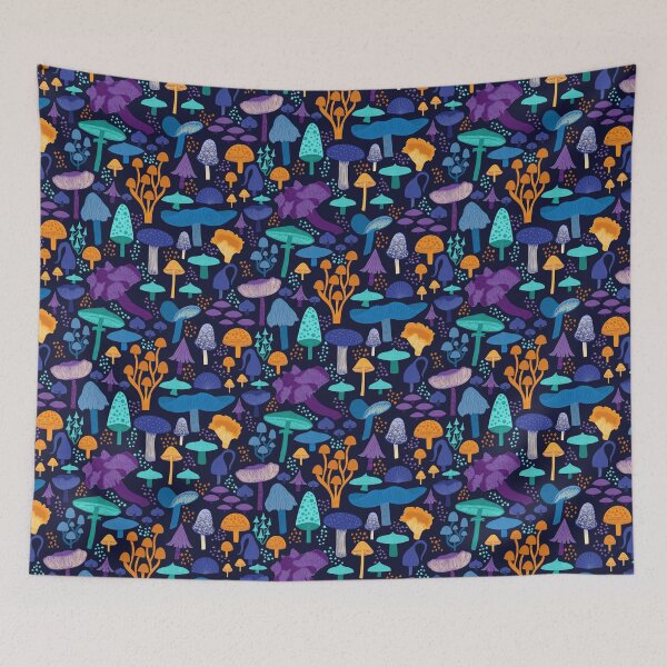 Item preview, Mushroom Forest Dark Pattern designed and sold by EBParsley.