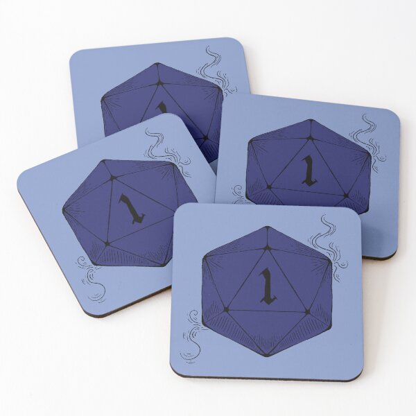 Item preview, Blue Nat 1! | DnD Dungeons and Dragons d20 Dice Natural 1 designed and sold by AvaDCreative.