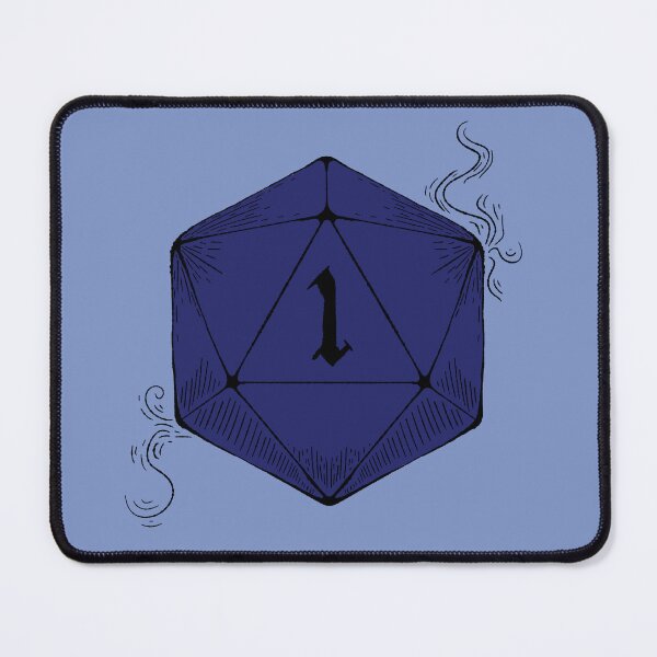 Item preview, Blue Nat 1! | DnD Dungeons and Dragons d20 Dice Natural 1 designed and sold by AvaDCreative.
