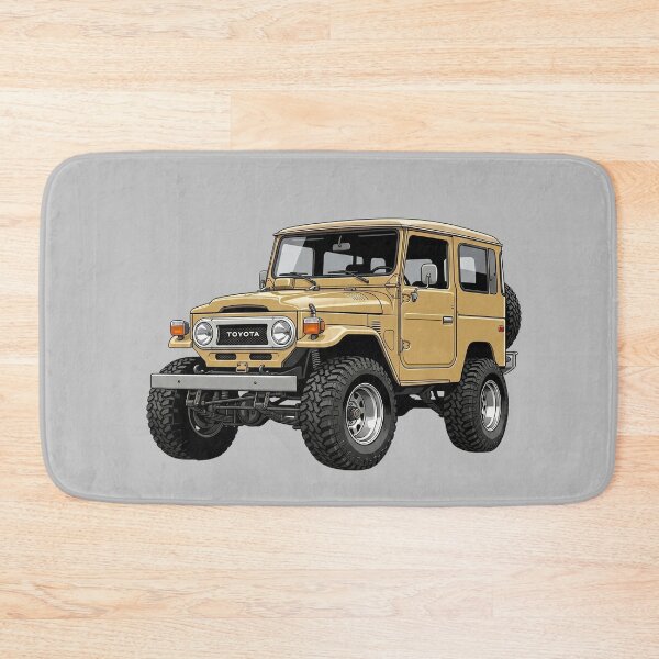Item preview, 1977 Toyota Land Cruiser FJ40 Vintage Beige Offroad 4x4 Illustration designed and sold by Motorline44.