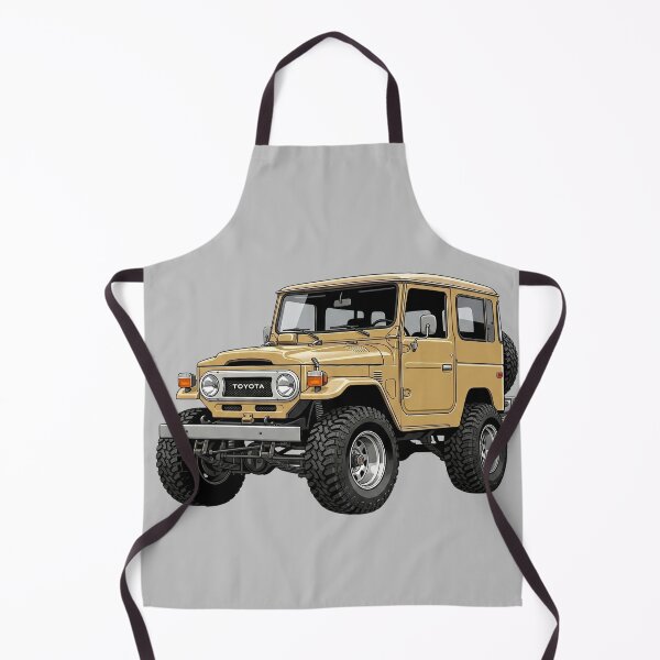 Item preview, 1977 Toyota Land Cruiser FJ40 Vintage Beige Offroad 4x4 Illustration designed and sold by Motorline44.