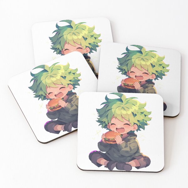 Item preview, Rantaro Amami Danganronpa Chibi Burger Neon Snack Smile designed and sold by earlobejerk.