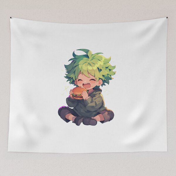 Item preview, Rantaro Amami Danganronpa Chibi Burger Neon Snack Smile designed and sold by earlobejerk.