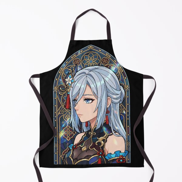 Item preview, Shenhe Genshin Impact Blue Stained Glass Elegant Fantasy designed and sold by mildaclairmo.