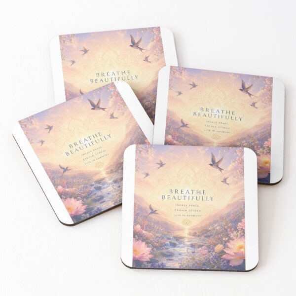 Item preview, Breathe Beautifully Inspirational Floral Meditation  designed and sold by Her2Harmony.