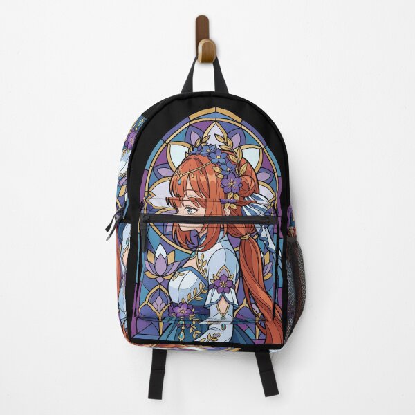 Item preview, Nilou Genshin Impact Floral Stained Glass Profile Portrait designed and sold by mildaclairmo.