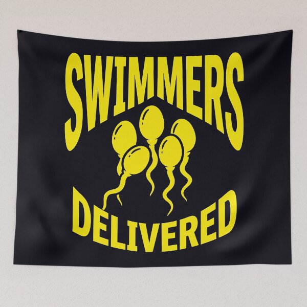 Item preview, Funny Swimmers Delivered New Dad Pregnancy Announcement designed and sold by Amir Faysal.