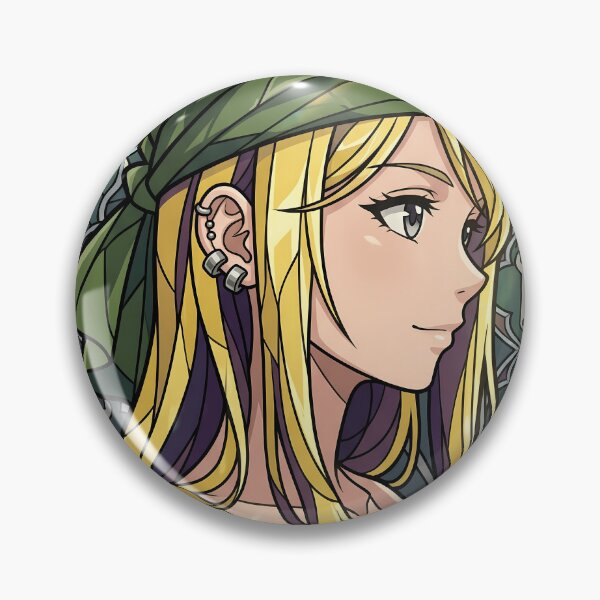 Item preview, Winry Rockbell Fullmetal Alchemist Green Bandana Stained Glass designed and sold by mildaclairmo.