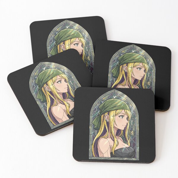 Item preview, Winry Rockbell Fullmetal Alchemist Green Bandana Stained Glass designed and sold by mildaclairmo.