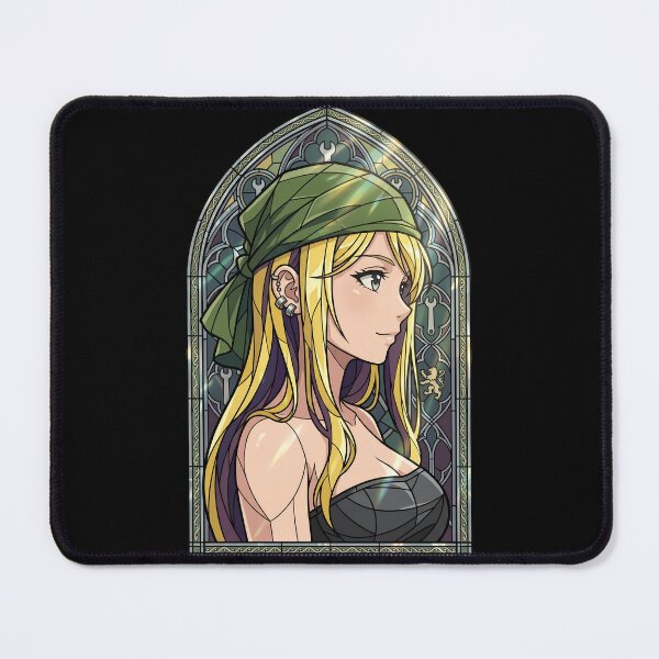 Item preview, Winry Rockbell Fullmetal Alchemist Green Bandana Stained Glass designed and sold by mildaclairmo.