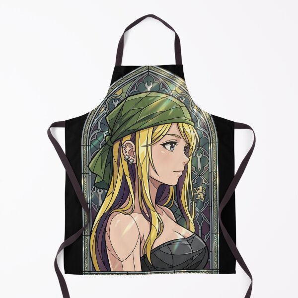 Item preview, Winry Rockbell Fullmetal Alchemist Green Bandana Stained Glass designed and sold by mildaclairmo.