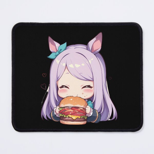 Item preview, Mejiro McQueen Uma Musume Chibi Burger Princess Smile designed and sold by earlobejerk.