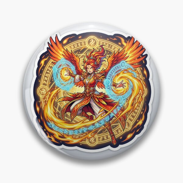 Item preview, Phoenix Monk Anime Sticker Gamer designed and sold by uegi.
