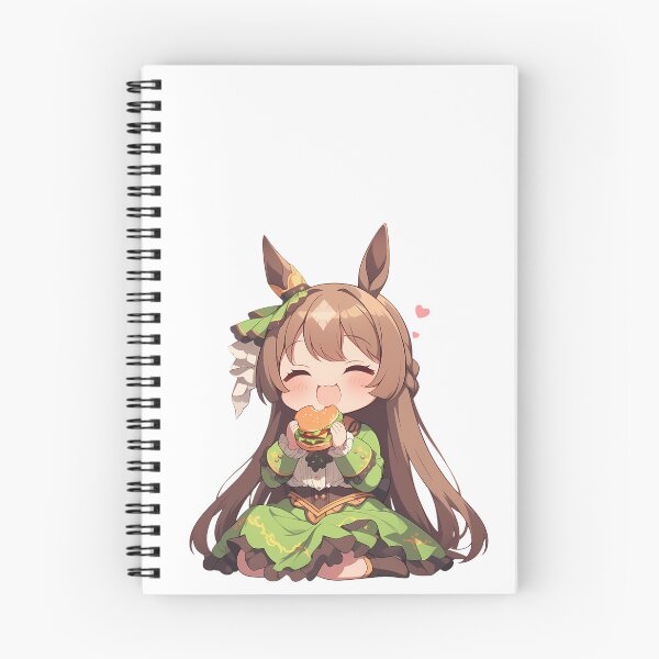 Item preview, Satono Diamond Uma Musume Chibi Burger Lucky Green Glow designed and sold by earlobejerk.