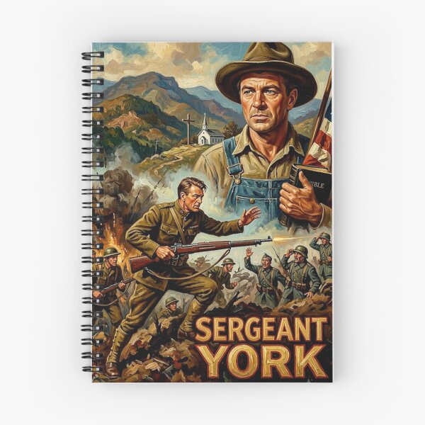 Item preview, Sergeant York Retro WWI Military Biographical Drama Tribute Art Movie Poster designed and sold by Art's Diner.