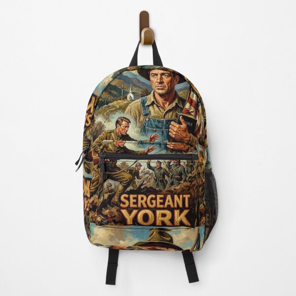 Item preview, Sergeant York Retro WWI Military Biographical Drama Tribute Art Movie Poster designed and sold by Art's Diner.