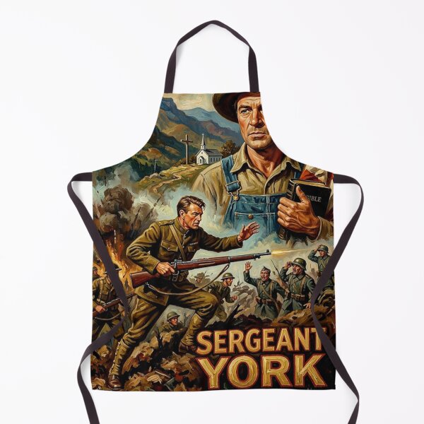 Item preview, Sergeant York Retro WWI Military Biographical Drama Tribute Art Movie Poster designed and sold by Art's Diner.