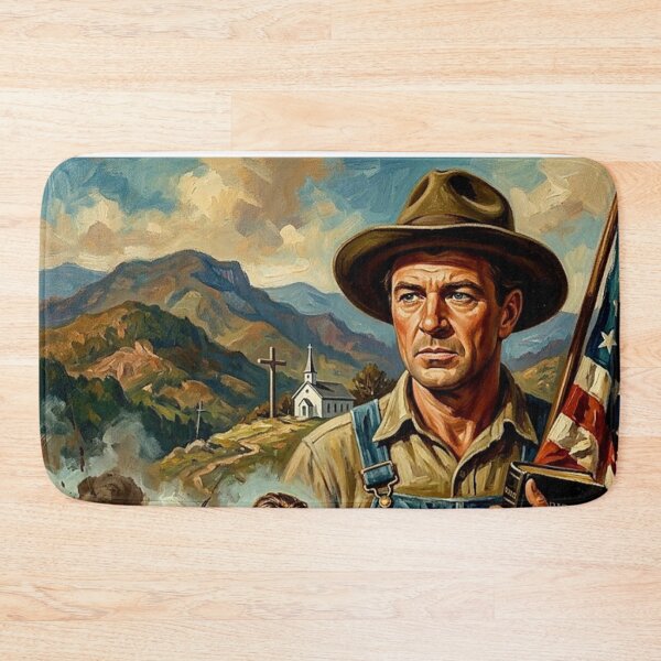 Item preview, Sergeant York Retro WWI Military Biographical Drama Tribute Art Movie Poster designed and sold by Art's Diner.