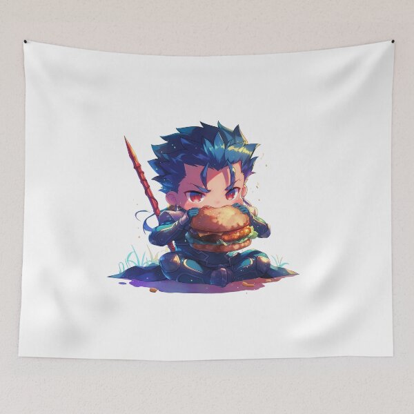 Item preview, Lancer Fate Stay Night Chibi Kawaii Bite designed and sold by earlobejerk.