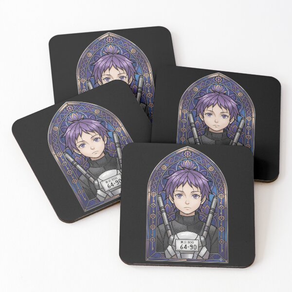 Item preview, Ebisu Dorohedoro Purple Stained Glass Anime Girl designed and sold by mildaclairmo.