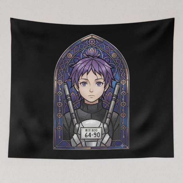 Item preview, Ebisu Dorohedoro Purple Stained Glass Anime Girl designed and sold by mildaclairmo.