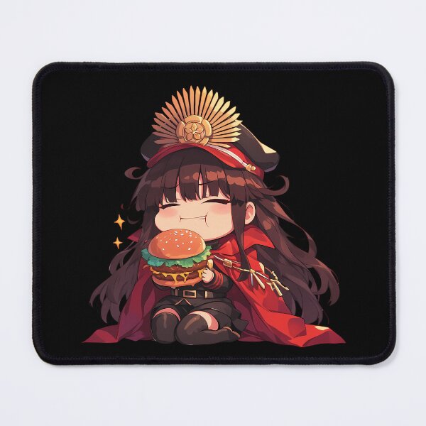 Item preview, Nobunaga Oda Fate Grand Order Chibi Kawaii Burger Anime Girl Crimson Energy designed and sold by earlobejerk.