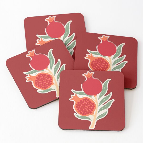 Item preview, Elegant Botanical Pomegranate Branch Vector designed and sold by xmoudx.