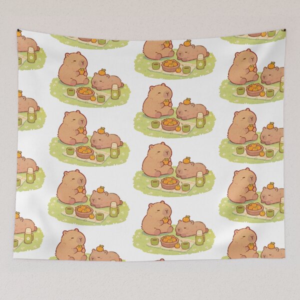 Item preview, capybara picnic designed and sold by miriart.