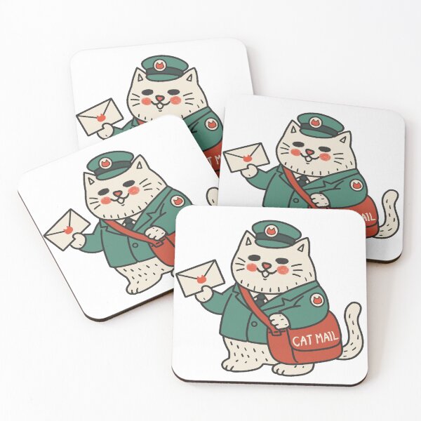 Item preview, Happy Cat Mail Carrier designed and sold by Gotta Geta Gato.
