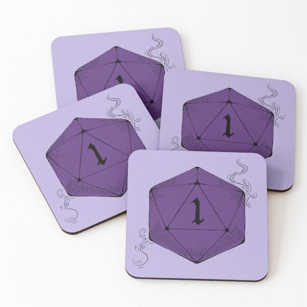 Item preview, Purple Nat 1! | DnD Dungeons and Dragons d20 Dice Natural 1 designed and sold by AvaDCreative.