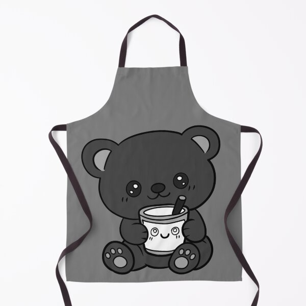 Item preview, Cute Kawaii Black Teddy Bear designed and sold by Phyllya Design.
