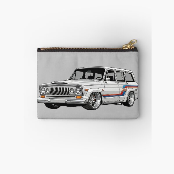 Item preview, Custom 1979 Jeep Cherokee Chief Lowered White Retro SUV Illustration designed and sold by Motorline44.