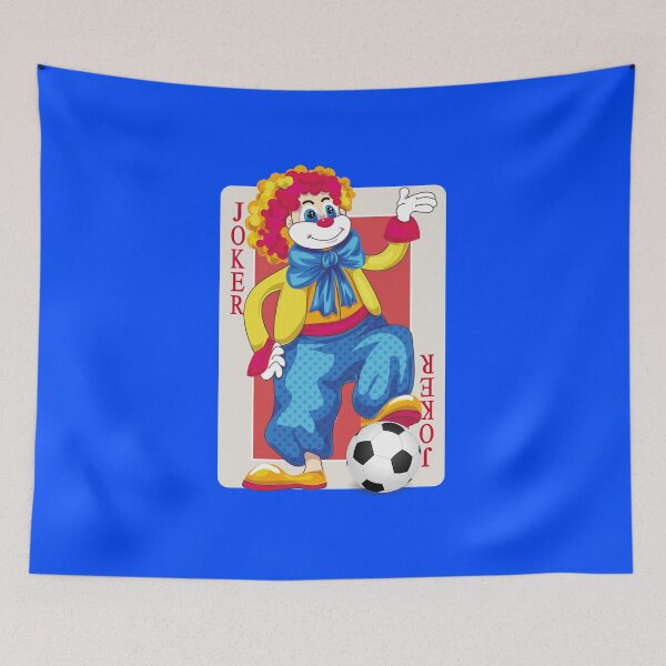 Item preview, Joker Card Playing Soccer Funny Clown Art designed and sold by rich-moda.