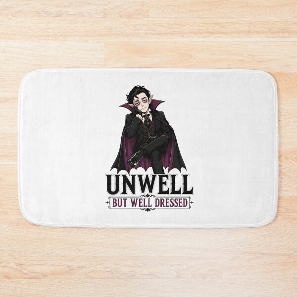 Item preview, Vampire Unwell But Well Dressed Goth Fashion Humor designed and sold by Artmares.
