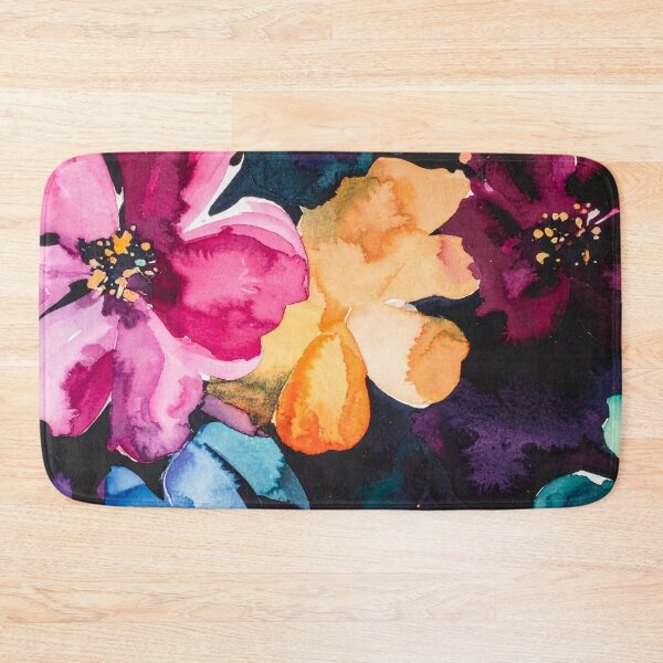 Item preview, Midnight Garden: Moody Watercolor Floral Composition designed and sold by LiveLearnCreate.