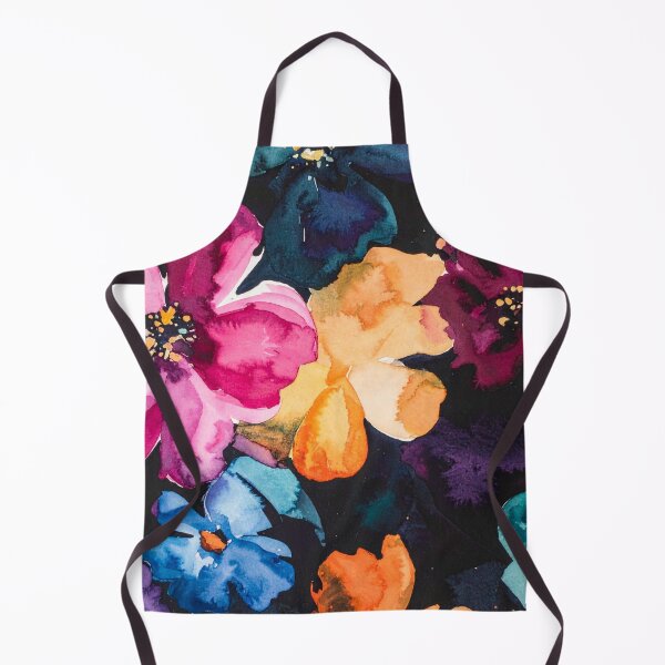 Item preview, Midnight Garden: Moody Watercolor Floral Composition designed and sold by LiveLearnCreate.