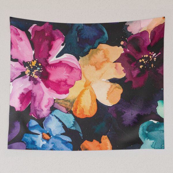 Item preview, Midnight Garden: Moody Watercolor Floral Composition designed and sold by LiveLearnCreate.
