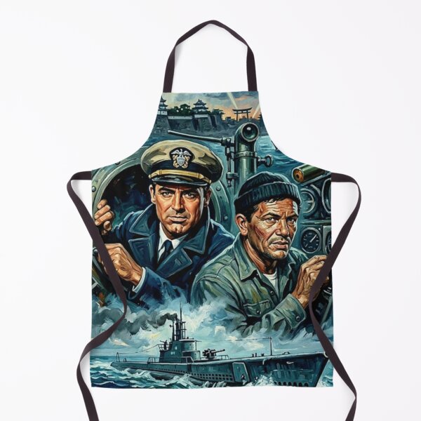 Item preview, Destination Tokyo Retro WWII Submarine Military Drama Tribute Art Movie Poster designed and sold by Art's Diner.