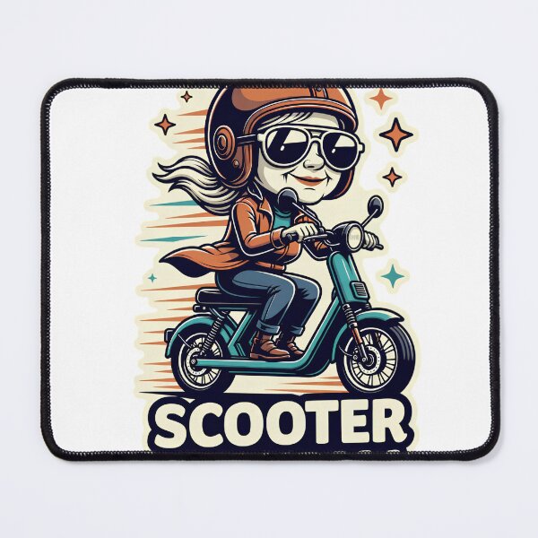 Item preview, Cool Scooter Grandma Funny Retro Biking Grandmother designed and sold by ShopAndFun.