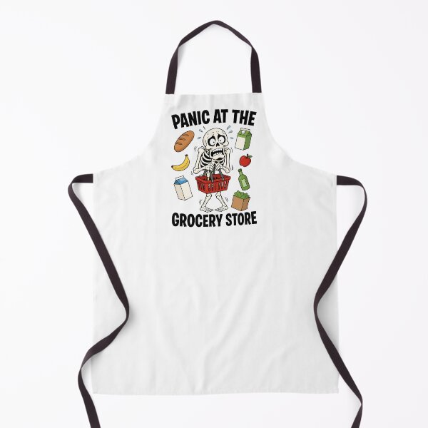 Item preview, Skeleton Panic At The Grocery Store Anxiety Humor designed and sold by Artmares.