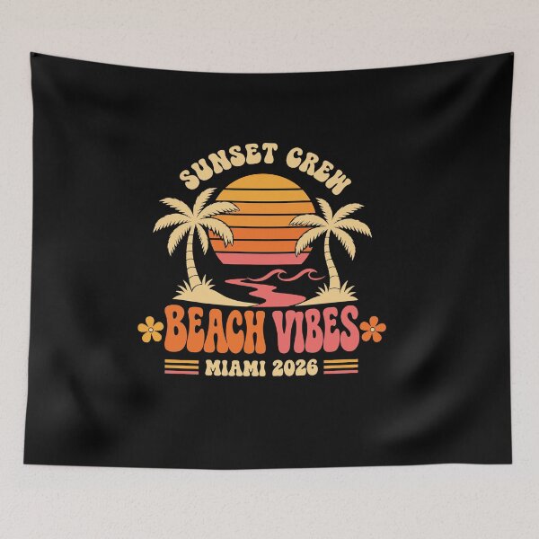 Item preview, Sunset Crew Beach Vibes Miami 2026 Girls Trip designed and sold by JasKei-Designs.