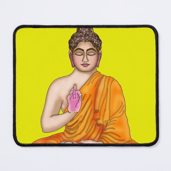 Item preview, Gautam Buddha Artwork | Peaceful Spiritual Digital Painting Illustration designed and sold by Harshit_Digital_Arts.
