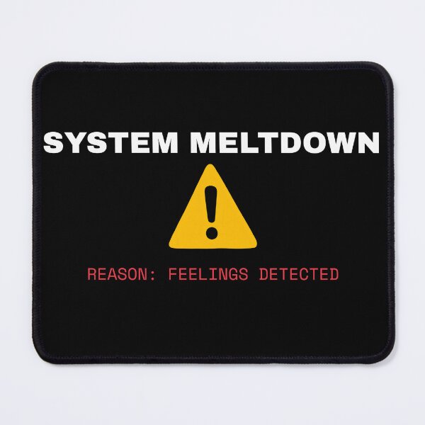 Item preview, System Meltdown Feelings Detected - Aesthetic Glitch Streetwear designed and sold by GLITCH & SOUL.