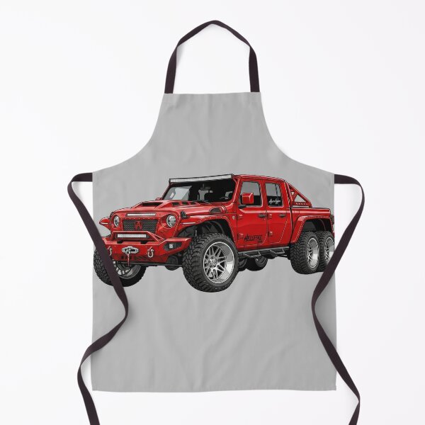 Item preview, Apocalypse Hellfire 6x6 Custom Red Offroad Monster Truck Illustration designed and sold by Motorline44.