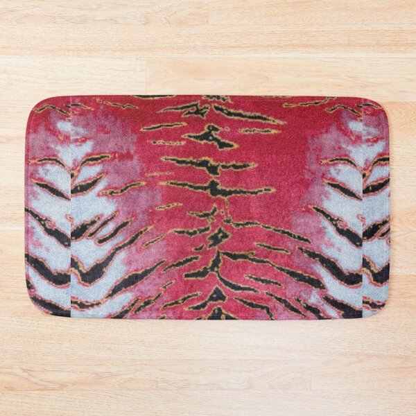 Item preview, Red Tiger Stripes Grunge Texture - Post Punk Art Print designed and sold by destelloacido.