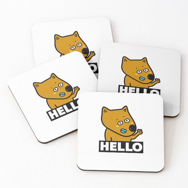 Item preview, Cute dog HELLO designed and sold by kanaehonkawa.