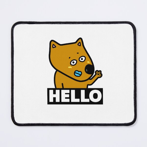 Item preview, Cute dog HELLO designed and sold by kanaehonkawa.