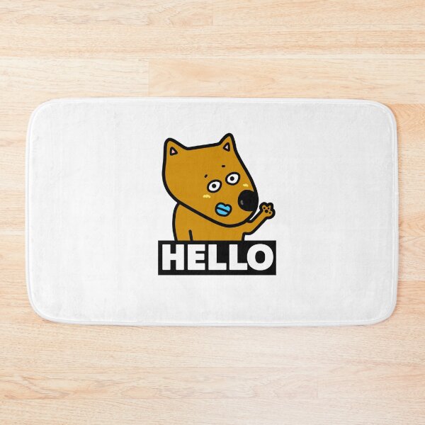 Item preview, Cute dog HELLO designed and sold by kanaehonkawa.